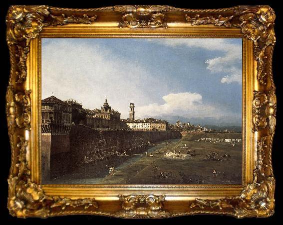 framed  BELLOTTO, Bernardo View of Turin near the Royal Palace, ta009-2